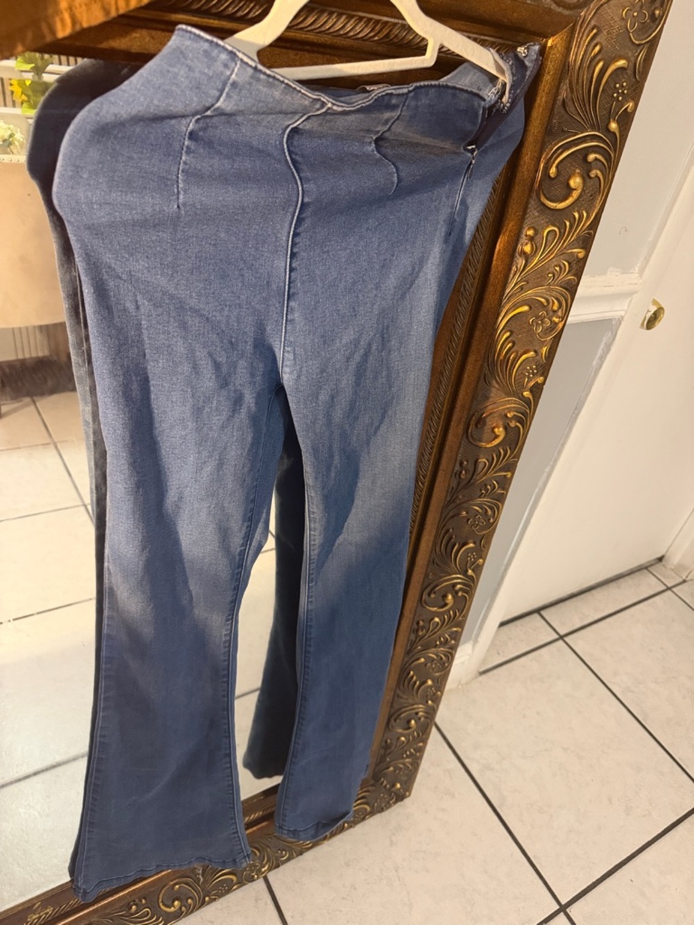 Sonoma Blue Wide-Leg Flare Jeans